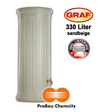 Graf Säulentank 330 Liter sandbeige, inkl. Lieferung, Regenwasser, Garten, NEU