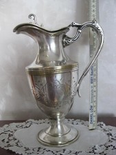 Roswen England Kaffee- Kanne E.P.N.S. N1 versilbert H-22,5cm Stempel