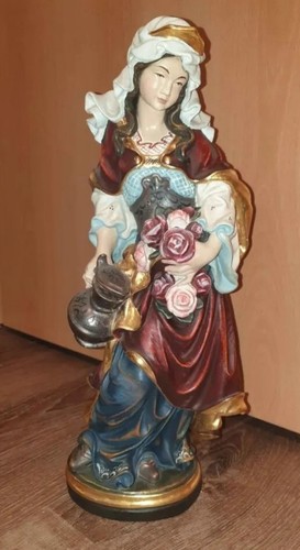 Holzskulptur heilige elisabeth - holzskulptur,