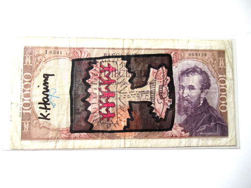Haring echte 10 000 lire - k.haring:, 10.000