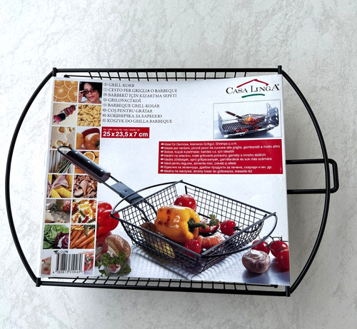 Grillkorb aus metall mit - grillkorb,