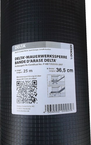 Delta mauerwerkssperre 25m - mauerwerkssperre,
