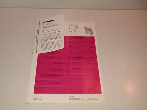 Gebrauchsanweisung trumatic - gebrauchsanweisung, s