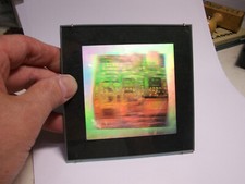 Hologramm mit schwarzem