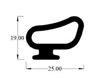 Rover P6 Kofferraumdichtung befestigt am Kofferraumdeckel volle Länge perfekte Passform