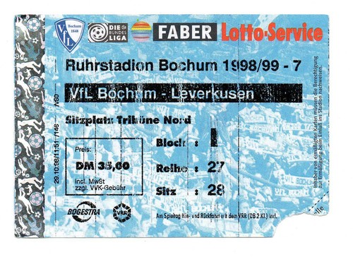 Ticket vfl bochum bayer - bochum,