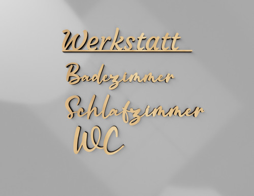Holz schriftzug für türen - holz-schriftzug,