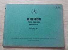 Mercedes Unimog 406 + 416 Ersatzteilkatalog Fahrerhaus