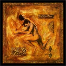 Paul Curtis Poster Kunstdruck Bild im Alu Rahmen Desire 50x50cm Germanposters