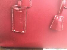 PRADA Reisetasche kirschrot Business-Tasche  Damen Reisegepäck Luggage Leder