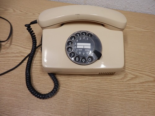 70er jahre post telefon creme - post,