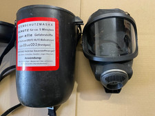 2x MSA AUER 3S Armee BW Gasmaske Bundeswehr Atemmaske RD 40+Dose