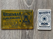FAHRCHIP Konvolut 2 x Riesenrad - Kirmes Ehrenkarte Schausteller