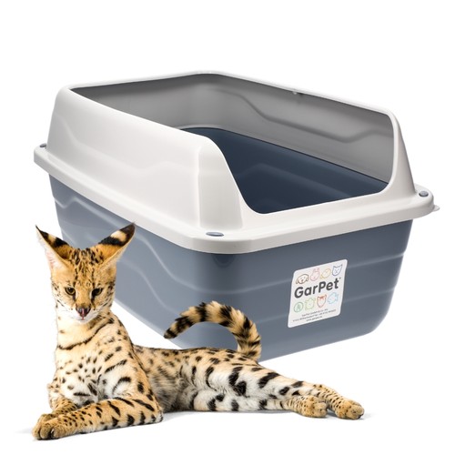 Katzenklo xxl mit hohem - katzenklo,
