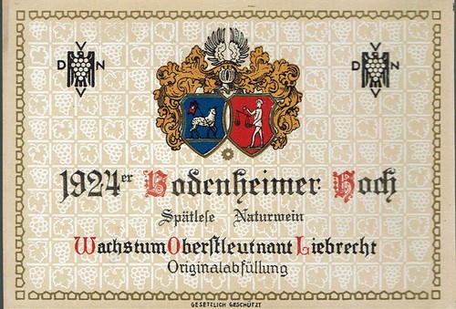 Rar altes weinetikett - rar!, weinetikett*1924er
