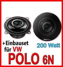 VW Polo 6N PIONEER 10cm LAUTSPRECHER Boxen 100mm Front vorne 200 Watt Einbauset