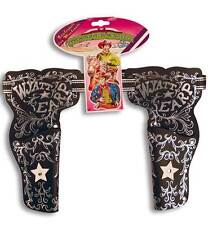 Westernholster Doppelholster schwarz Pistolentasche Gürtelholster 90cm 125957113