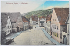 Ansichtskarte Röttingen a. Tauber Marktplatz 1910er Jahre gelaufen Postkarte