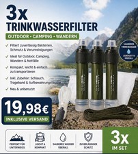 3x Outdoor Wasserfilter -