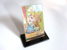 Art Deco Bilderrahmen Glas Facettiert Fotoständer Postkarte Bildhalter