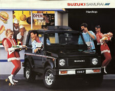 Suzuki Samurai HARDTOP Prospekt Brochure Depliant 09/1986 Amerika