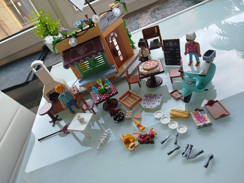 Playmobil pizzeria café - playmobil, pizzeria/café