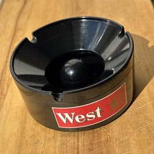WEST Zigaretten outdoor Wind-Aschenbecher Zigarettenhalter schwarz TOP ERHALTEN