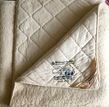 Warme Schlafdecke f.a.n. aus 100% Schurwolle L/B: 196 x 135 cm 2.000 Gramm