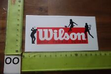 Alter Aufkleber Mode Kleidung Schuhe Sport Golf Tennis Squash WILSON