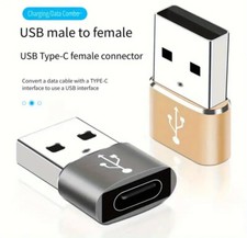 ✅  USB A zu USB Type C mini Adapter PKW KFZ Android PC Laptop Notebook Phone ✅
