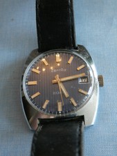 023-Herrenarmband Uhr Zentra 2000 alt Automatic m Blauem ZB d.m 3 cm Gehäu 3,3cm