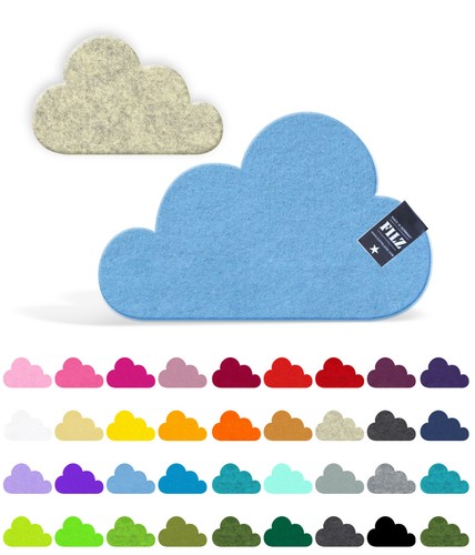 Wolken filz untersetzer - wolken,