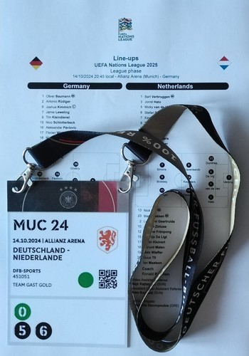 Ticket team knvb uefa - team, nations