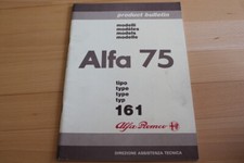  WERKSTATTHANDBUCH Daten technic data product bulletin Alfa Romeo 75 mehrsprachi