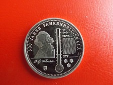 *300 Jahre Fahrenheit Skala *Silbermedaille 2014 *ca.9g.-32mm(Schub74)