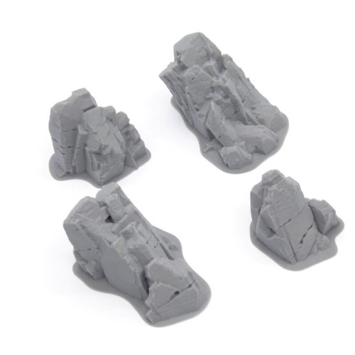 4er set kleine felsen fantasy - 4er,