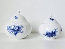 2 x Zuckerdose Rosenthal Romanze in blau klein + groß Design Björn Wiinblad