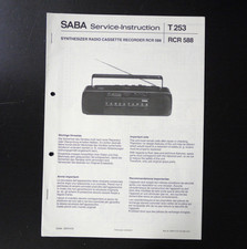 Original saba rcr588 radio - original,