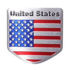 USA Flag Metal Car Refitting
