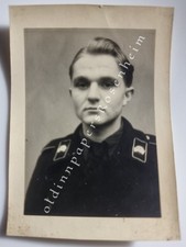 Panzermann Wehrmacht Portrait historisches Original Foto 1944 ca. 8,3 x 5,9 cm