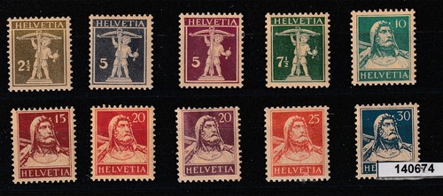 1924 schweiz büste - schweiz, wilhelm