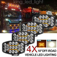 4x LED Arbeitsscheinwerfer Fernlicht Positionslicht Offroad Traktor LKW Bagger