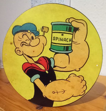 Blechschild alte Popeye Werbung