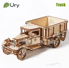 3D-Holzpuzzle bewegliche Technik Transportfahrzeug Montage LKW Auto Autotruck