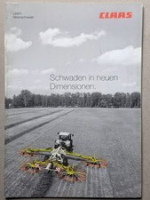 Claas Liner Zweikreisel und Vierkreisel Schwader Prospekt Traktor Schlepper 