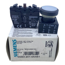 Siemens 3SB3201-0AA61 Drucktaster 400V AC12 10A AC15 6A/230V 1NO+1NC Siemens 400