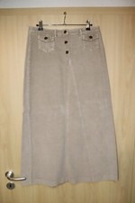 Damen Rock Cordrock lang Cord hell Größe 38 Best Connections heine Vintage top!