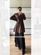 Madeleine Ledermantel aus