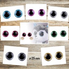 1 Paar Augen 25 mm Glitzer
