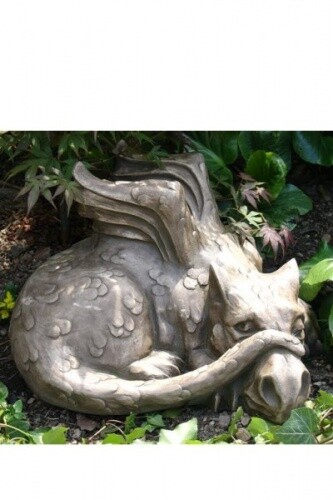Gartenfigur drache old smug - "old, smug"